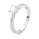 Anillo Solitario de oro blanco de 18 Kt con diamante de 0,50 a 0,70 ct, certificado GIA
