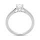 Anillo Solitario de oro blanco de 18 Kt con diamante de 0,50 a 0,70 ct, certificado GIA
