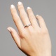 Anillo Solitario de oro blanco de 18 Kt con diamante de 0,50 a 0,70 ct, certificado GIA