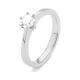 Anillo Solitario de oro blanco de 18 Kt con diamante de 0,50 a 0,70 ct, certificado GIA