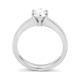 Anillo Solitario de oro blanco de 18 Kt con diamante de 0,50 a 0,70 ct, certificado GIA