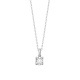 Colgante Solitario de oro blanco de 18 Kt con diamante de 0,50 a 0,70 ct, certificado GIA