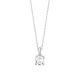 Colgante Solitario de oro blanco de 18 Kt con diamante de 0,50 a 0,70 ct, certificado GIA