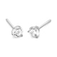 Pendientes Dormilona de oro blanco de 18 Kt con diamantes de 1,00 a 1,40 ct, certificado GIA