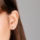 Pendientes Dormilona de oro blanco de 18 Kt con diamantes de 1,00 a 1,41 ct, certificado GIA