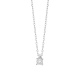 Colgante Solitario de oro blanco de 18 Kt con diamante de 0,04 a 0,15 ct