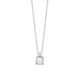 Colgante Solitario de oro blanco de 18 Kt con diamante de 0,04 a 0,15 ct