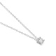 Colgante Solitario de oro blanco de 18 Kt con diamante de 0,04 a 0,15 ct