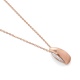 Colgante de oro rosa de 18 Kt con diamantes de 0,03 ct