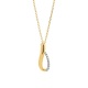 Colgante de oro amarillo de 18 Kt con diamantes de 0,02 ct