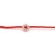 Pulsera de cordón de oro blanco de 18 Kt con diamantes de 0,02 ct