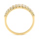 Anillo de oro amarillo de 18 Kt con diamantes de 0,45 ct