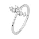 Anillo de oro blanco de 18 Kt con diamantes de 0,20 ct