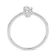 Anillo de oro blanco de 18 Kt con diamantes de 0,20 ct