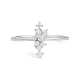 Anillo de oro blanco de 18 Kt con diamantes de 0,20 ct