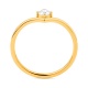 Anillo Solitario de oro amarillo de 18 Kt con diamante de 0,20 ct