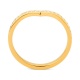Anillo de oro amarillo de 18 Kt con diamantes de 0,20 ct