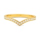 Anillo de oro amarillo de 18 Kt con diamantes de 0,20 ct