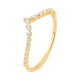 Anillo de oro amarillo de 18 Kt con diamantes de 0,19 ct