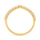 Anillo de oro amarillo de 18 Kt con diamantes de 0,19 ct