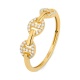 Anillo de oro amarillo de 18 Kt con diamantes de 0,12 ct