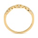 Anillo de oro amarillo de 18 Kt con diamantes de 0,12 ct