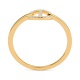 Anillo de oro amarillo de 18 Kt con diamantes de 0,07 ct