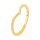 Anillo de oro amarillo de 18 Kt con diamantes de 0,10 ct