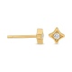 Pendientes de oro amarillo de 18 Kt con diamantes de 0,07 ct