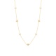 Collar Cadena con motivos de oro amarillo de 18 Kt con diamantes de 0,25 ct