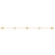 Collar Cadena con motivos de oro amarillo de 18 Kt con diamantes de 0,25 ct