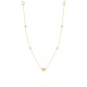 Collar Cadena con motivos de oro amarillo de 18 Kt con diamantes de 0,18 ct