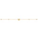 Collar Cadena con motivos de oro amarillo de 18 Kt con diamantes de 0,18 ct