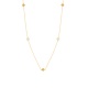 Collar Cadena con motivos de oro amarillo de 18 Kt con diamantes de 0,06 ct