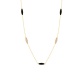 Collar Cadena con motivos de oro amarillo de 18 Kt con diamantes de 0,31 ct