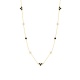 Collar Cadena con motivos de oro amarillo de 18 Kt con diamantes de 0,26 ct