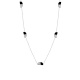 Collar Cadena con motivos de oro blanco de 18 Kt con diamantes de 0,40 ct
