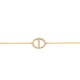 Pulsera con motivo y cadena de oro amarillo de 18 Kt con diamantes de 0,11 ct