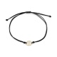 Pulsera con motivo y cadena de oro amarillo de 18 Kt con diamantes de 0,11 ct