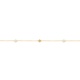 Pulsera con motivo y cadena de oro amarillo de 18 Kt con diamantes de 0,04 ct