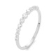 Anillo de oro blanco de 18 Kt con diamantes de 0,22 a 0,40 ct