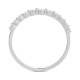 Anillo de oro blanco de 18 Kt con diamantes de 0,22 a 0,40 ct