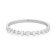 Anillo de oro blanco de 18 Kt con diamantes de 0,22 a 0,40 ct