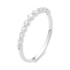Anillo de oro blanco de 18 Kt con diamantes de 0,22 a 0,40 ct