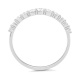 Anillo de oro blanco de 18 Kt con diamantes de 0,22 a 0,40 ct