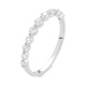 Anillo de oro blanco de 18 Kt con diamantes de 0,22 a 0,40 ct
