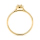 Anillo de oro amarillo de 18 Kt con diamantes de 0,12 ct