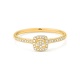 Anillo de oro amarillo de 18 Kt con diamantes de 0,12 ct