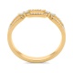 Anillo de oro amarillo de 18 Kt con diamantes de 0,17 ct