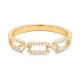 Anillo de oro amarillo de 18 Kt con diamantes de 0,17 ct